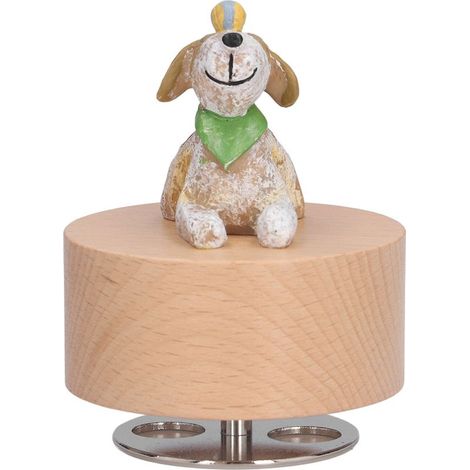 DIY-Spieluhr-Set aus Holz, rund, zur Möbeldekoration, als Gastgeschenk für Welpenpartys (1/5)