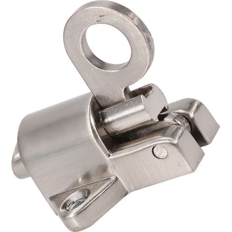 Verrou de sécurité à ressort pour fenêtre et portail, loquet en aluminium avec anneau de traction et ressort. (1/5)
