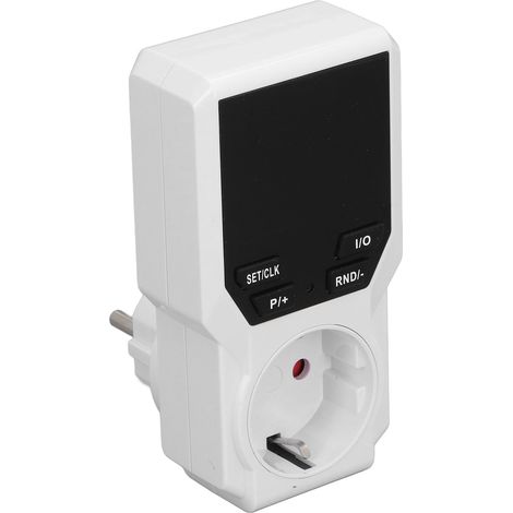 Programmable Timer Plug - Horloge Connectée avec Contrôle Précis, Affichage HD, Économie d'Énergie, 10 Programmes pour Chauffe-eau, Couverture Électrique, Aquarium (1/5)