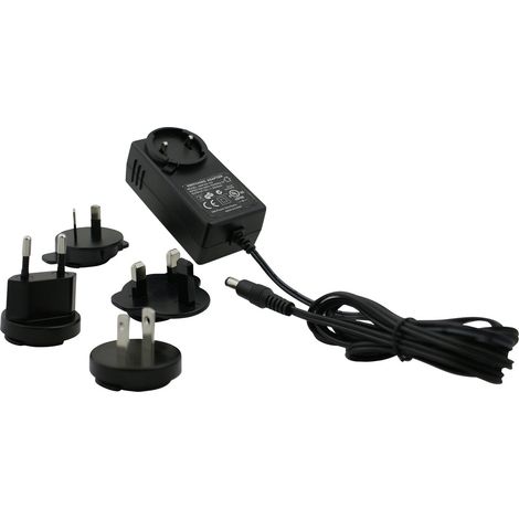 HN Power HNP42I-240 Steckernetzteil, Festspannung 24 V/DC 1.75 A 42 W mit USA-Adapter, mit Europa-Ad