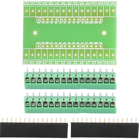 Kit 3x Platine d'Extension pour Arduino Nano 3.0, Adaptateur Terminal avec Shield, DIY (1/5)