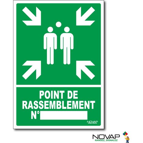 Panneau Point de rassemblement - Rigide A5 - 4600734