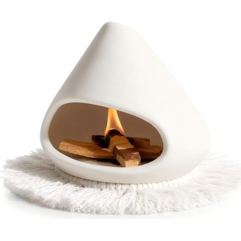 Beyamis Brûleur encens cheminée Palo Santo - Tapis isolant yoga méditation (1/5)