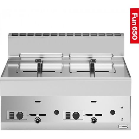 Friteuse 8 + 8 litres - Gaz propane - Fun 650 - Modular
