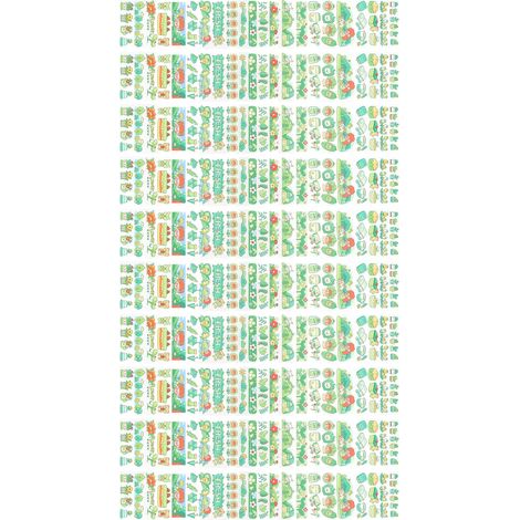 10 feuilles de ruban adhésif PET long, autocollants décoratifs mignons de style dessin animé pour calendrier, type 7