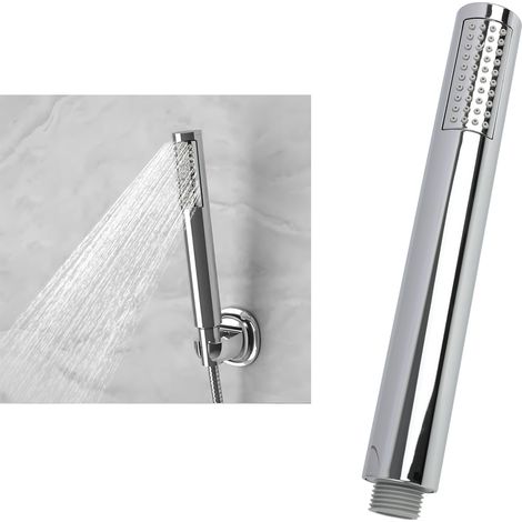 Pommeau de douche à main en laiton haute pression à économie d'eau avec buses en silicone faciles à nettoyer, poignée confortable, connexion universelle 1,27 cm (1/5)