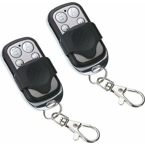 VURAHOME - Télécommande sans fil, clonage à distance programmable d'automatisation, ABS et aluminium de haute qualité, télécommande de porte universelle 433 MHz pour portes de garage automatiques [2 p (1/5)