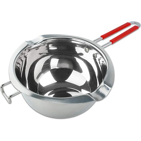 Creuset pour Bain-Marie,1200ml ChaudièRes Universelles en Acier Inoxydable,avec PoignéE RéSistante à La Chaleur,Fond Plat,pour La Chauffage du Lait,du Beurre Ou du Chocolat (1/5)