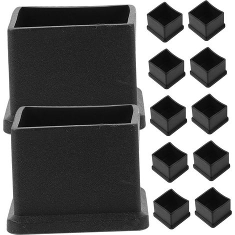 12-piece set of square leg protectors for tables, sofas and chairs – protects furniture and delicate floors without damage (1/5)