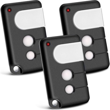 Lot de 2 Telecommande Portail compatibles avec Chamberlain, 433,92 MHz 3 canaux, compatibles avec TX4RUNI, TX2REV, 84335EML, 84333E, 94333E, 4335EML, MotorLift 500, 700,1000 (1/5)