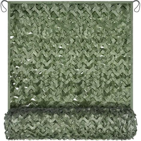 Filet de camouflage 2 x 3 m — Filet d'ombrage de camouflage à l'aspect toile de jute offre de l'ombre et une protection solaire. (1/3)