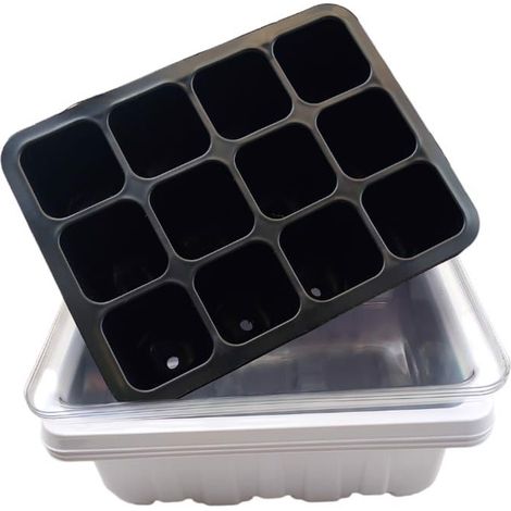 Mini-Gewächshaus-Pflanzenanzuchtset, 3-teilig.