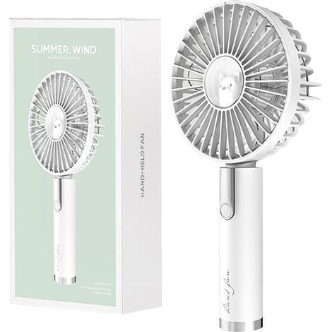 Ventilateur Portable - Batterie 4500 mAh - Ventilateur Personnel Rechargeable - Pour Voyage Bureau Extérieur - 1 Pièce (1/5)