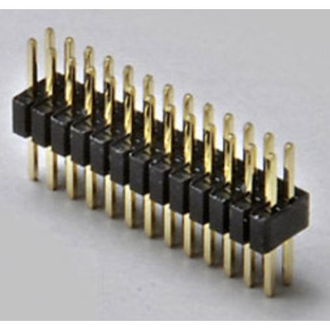 TRU COMPONENTS Barrette mâle (standard) Nbr de rangées: 2 Nombre de pôles par rangée: 4 TC-2506330 1