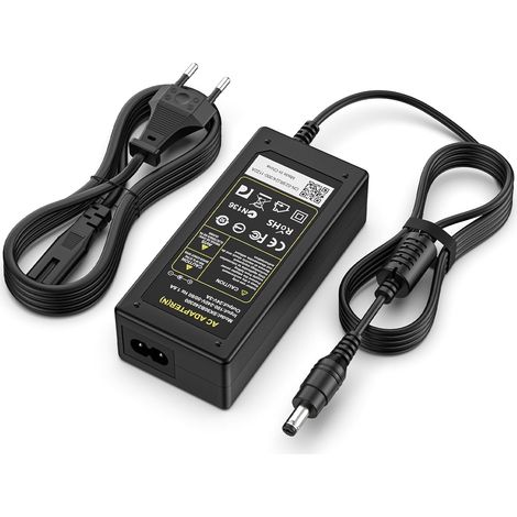 Alimentation 24V 3A Transformateur Adaptateur Chargeur 5.5 2.1mm pour Bande lumineuse LED, Routeur, Moniteur, Écran LCD TFT, TV, Imprimante 3D, Caméra, Scanner, Conférencier, radio etc. (1/5)
