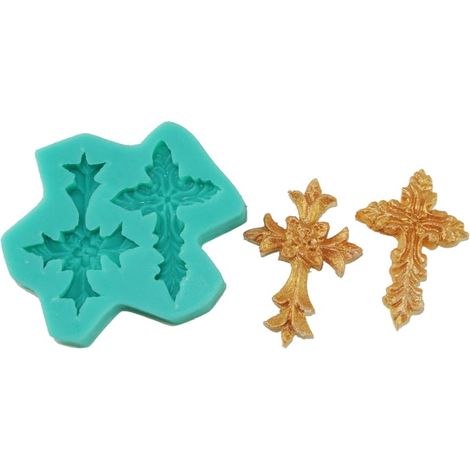 Molde de silicona 3D con patrón de cruz 613 (1/2)