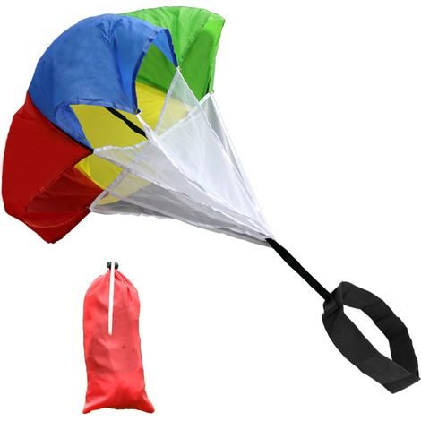Un parachute de freinage, équipement sportif, parachute renforcé, pour la course et l'amélioration de la vitesse. (1/5)