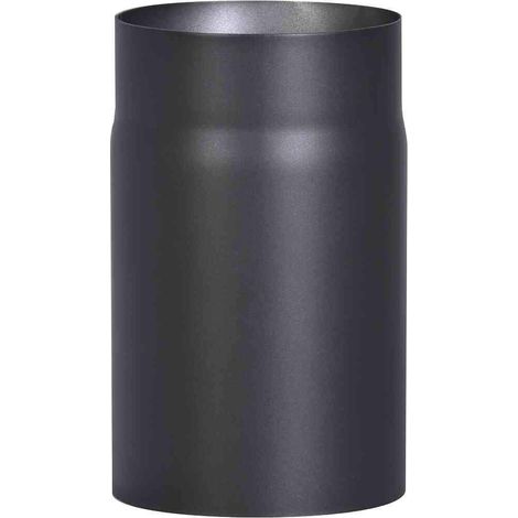 Firefix R150/2 - Tubo per stufa Senotherm 2 mm in acciaio (tubo fumario), diametro 150 mm, per stufe e Fis Senotherm nero, lunghezza 250 mm (1/2)