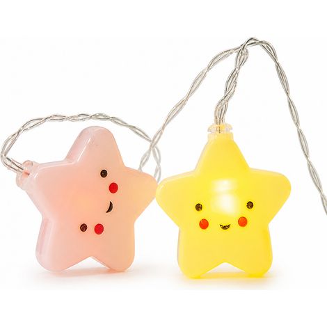 Guirlande Lumineuse LED Solaire Étoiles Multicolores, 30 LED, Décoration de Chambre et Fête (1/5)