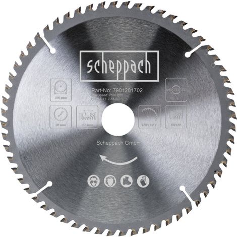 Lama circolare legno 216x 30 mm 60t Scheppach