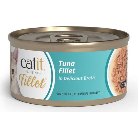 Catit Cuisine Fillet Atun Desmenuzado en Caldo para Gatos - 75 g