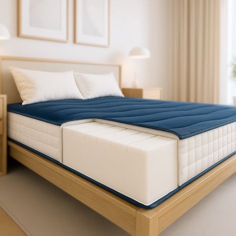 The White Stone Matelas 140x200 en Waterfoam Hypoallergénique Hauteur 20 cm - Moyennement Ferme, Antibactérien et Respirant - Fabriqué en Italie