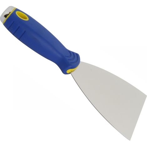 Semin – Couteau à enduire 10 cm – Manche bi-matière ergonomique – Embout métal renforcé pour joints de plaques de plâtre (1/4)