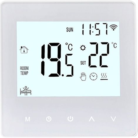 TUYA Smart Temperature Controller App Braccialetto Bianco 16A CONSTRUCTION COLLECTION WIFI-Crezuo