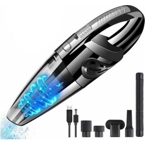 Aspirateur À Main - 3200 Pa - 120 W - Rechargeable USB - Pour Voiture Et Intérieur - 1 Pièce (1/4)