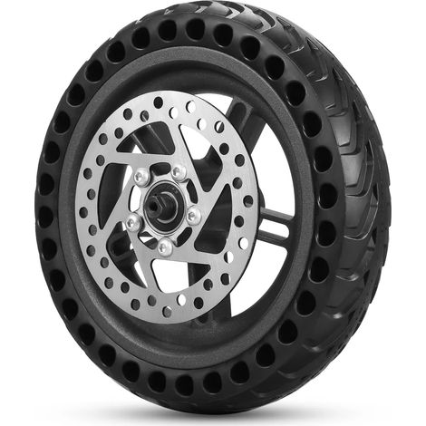 Roue arrière pour trottinette électrique 8,5 pouces pleine avec frein à disque intégré, pièce détachée compatible trottinette Xiaomi M365 (1/5)