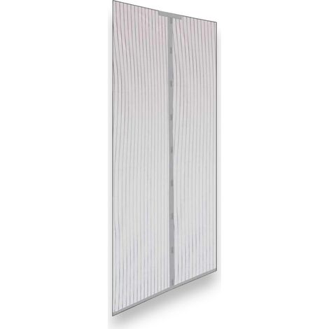 Zanzariera a tenda magnetica 140x250 cm per esterno e interno -  Grigia