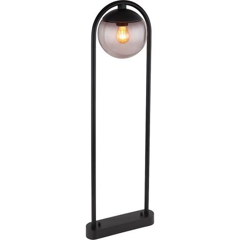 Globo - lámpara de pie - Michael - negro - metal - Ø 32cm - E27 -