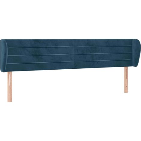 Maison Exclusive - Cabecero de terciopelo azul oscuro 203x23x78/8 (1/5)
