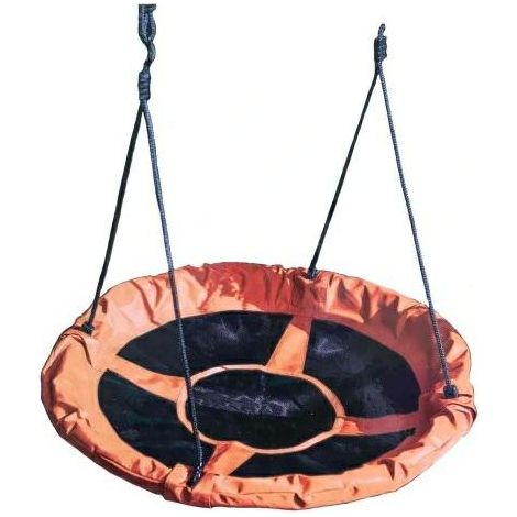 Greenmill, hamaca 'Bocianie Gniazdo' de jardín, 100cm, color naranja, ideal para jardín, con estructura resistente y diseño ergonómico para comodidad al aire libre.
