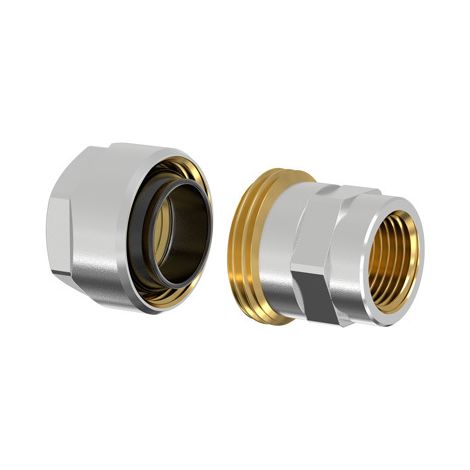 Schwarzrohradapter Klemmverschraubung PLUS für 3/8 Stahlrohr x 1/2 Innengewinde F13090