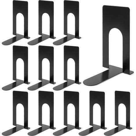 Paar originelle Mini-Buchstützen aus Metall für Bücherregale und Schreibtische