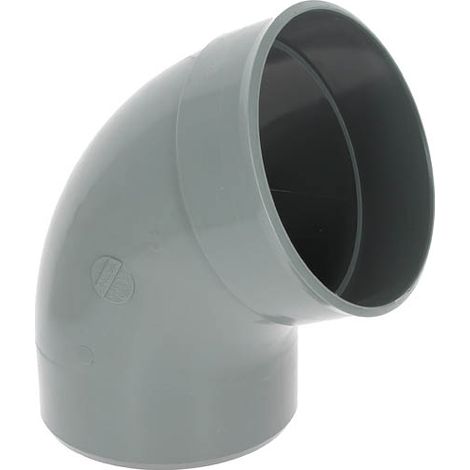 NICOLL Coude 67°30 PVC évacuation Mâle Femelle Ø200 (1/3)