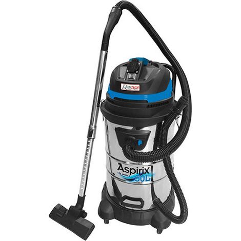Aspirateur bidon 50 litres aspirix50 1200w inox avec prise machine outil (1/5)