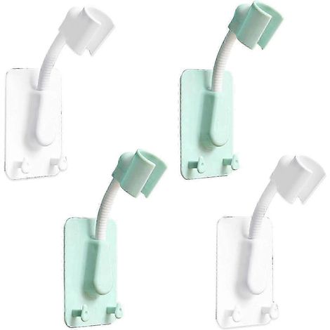 Support de douchette à ventouse, support de douchette réglable pour salle de bain sans perçage (0813) (1/5)