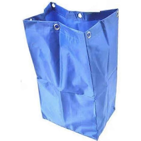 Sac de rechange épais pour chariot de nettoyage, collecteur de déchets pour blanchisserie et entretien ménager d'hôtel (bleu) (1/5)