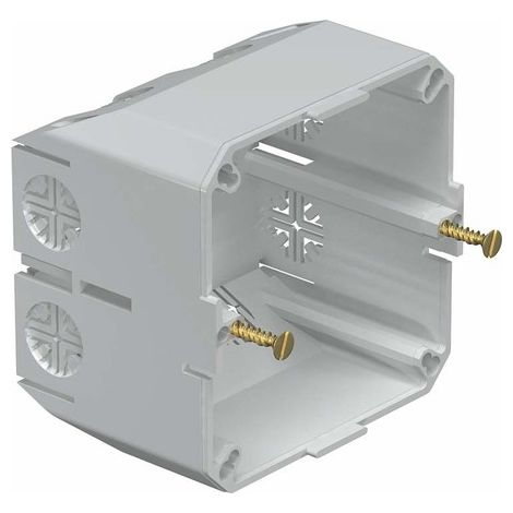 OBO Bettermann Caja de empotrar para aparatos para aparatos con anillo de soporte Cloruro de polivinilo gris claro RAL 7035, 6023207