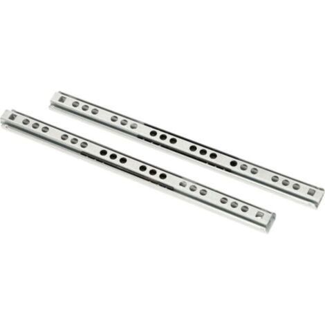 Lot de 2 glissières à billes de tiroir, 215 mm/17 mm, à sortie partielle, coulissantes (1/4)
