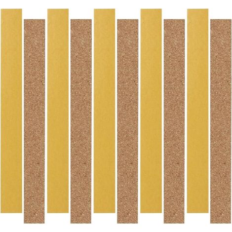 XEPHO Lot de 10 bandes autocollantes en liège pour chapeau - 200 x 20 x 2 mm - Ruban intérieur pour réduire la taille de chapeau - Réducteur de chapeau autocollant - Bande extérieure (1/5)