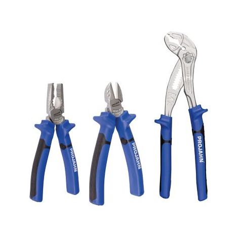 Projahn Zangen Set 3-tlg. (Wasserpumpenzange, Seitenschneider, Kombizange) (1/5)
