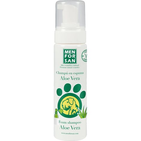 Shampoo in schiuma menforsan con aloe vera per cani e gatti (1/4)