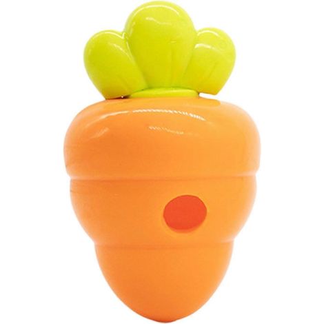 Jouet distributeur friandises forme carotte interactif pour chien, entraînement‑récompense éducation intérieure (1/5)