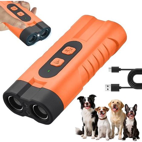 Dispositivo anti, campana para perros, campana recargable, campana con linterna LED de 3 frecuencias ajustables, campana para perros (1/5)