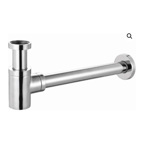 Sifone di scarico minimalista tondo ribassato per lavabo