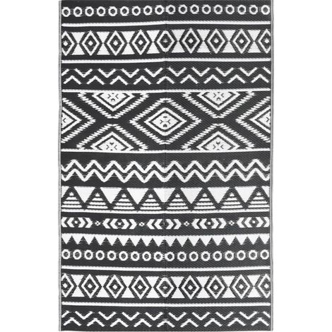 Maison Exclusive - Outdoor-Teppich ARAKIL Schwarz 190x290 cm PP