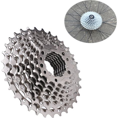 Cassette de Vélo de Route 9/10/11/12 Vitesses 32-46T, Accessoire de Remplacement pour Bicyclette, Compatible 9S 11-32T (1/5)